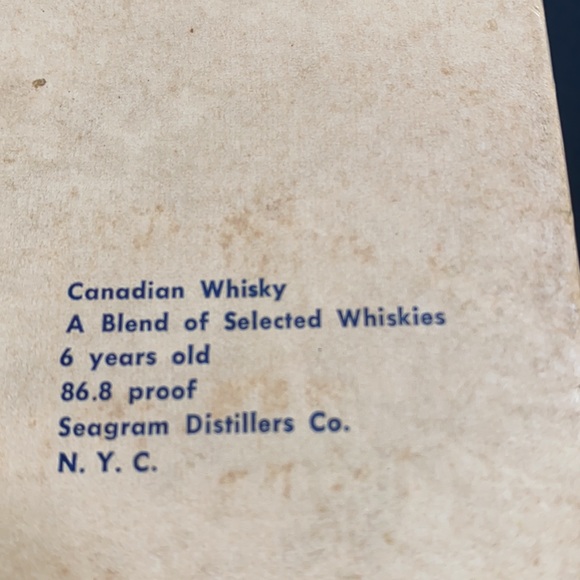 Vintage Seagram’s Canadian Whiskey cocktail dishes in original box. - Picture 5 of 9
